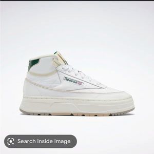 Reebok Club C Geo Mid Sneaker size 7.5- only worn 2x. True to Size